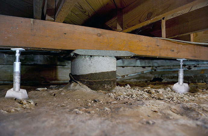 Crawl Space Joist Support